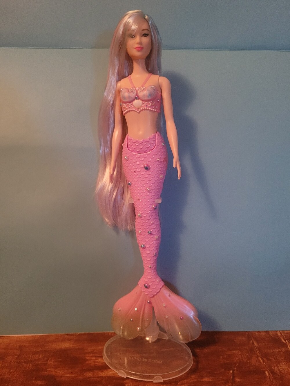 OOAK Mermaid Doll Pink